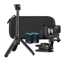 GOPRO  HERO 10 | GO PRO WITH TRIPOD/MOUNT AND BATTERY BUNDLE LP | BLACK