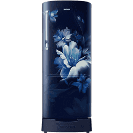 Samsung Single Door Refrigerator | 183 L | 3 Star | Midnight Blossom Blue | RR20D1823UZ/HL