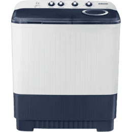 SAMSUNG | 9.5 kg | 5 Star | WT95A4200LL/TL | Hexa Storm Pulsator | Air Turbo Drying | Semi Automatic | Top Load Washing Machine | White,Blue