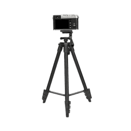 Jmary KP-2205 Aluminum Tripod 134CM | 4-Section Aluminum Legs | Universal Lightweight Tripod with Mobile Phone Holder Mount