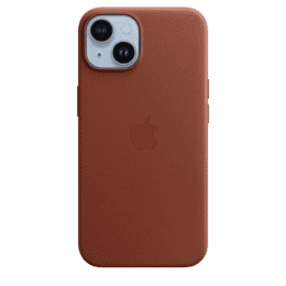Apple iPhone 14 Leather Case with MagSafe | Umber