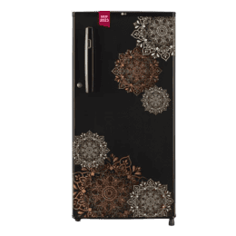 LG 185 L Direct Cool Single Door 3 Star Refrigerator with Fast Ice Making | GL-B199OERD | Ebony Regal |