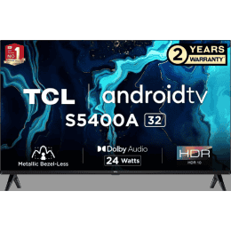 TCL | 81.3CM | 32S5400A |  Bezel-Less S Series HD Ready Smart Android LED TV