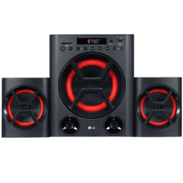 LG LK72B | Deep Bass,Bluetooth, Optical, USB, SD Card and FM Radio 40 W Bluetooth Home Theatre | Black