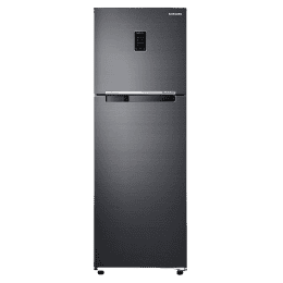 Samsung Convertible 5in1 Double Door Refrigerator | 322 L | 2 Star | Black Matt | RT37C4522B1/HL