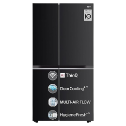 LG Side by Side Refrigerator with Smart Diagnosis | 655 L | GL-B257EESX | Ebony Sheen