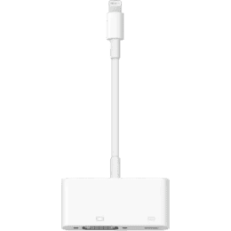 APPLE LIGHTNING TO VGA ADAPTER | MD825ZM/A | Compatible with Devices with VGA Input | White