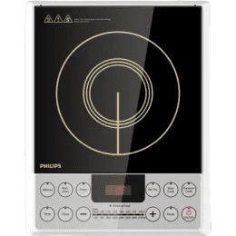 PHILIPS Induction Cooktop | HD4929/01 | Push Button | Silver | Black