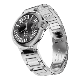 Fire Boltt Topaz  Round Luxury Smartwatch | 1.3 Inch | Silver Metal