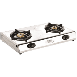 Butterfly Rhino Stainless Steel Manual Gas Stove | 2 Burners