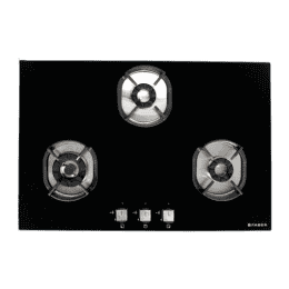 Faber Hobtop Nexus Glass Automatic Hob | 3 Burners | HT783 CRS BR CI