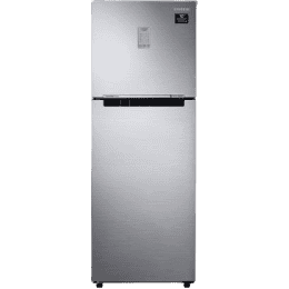 SAMSUNG 234 L Frost Free Double Door 2 Star Convertible Refrigerator | RT28A3722S8/HL | Elegant Inox