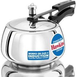 Hawkins Contura | 3 L Induction Bottom Pressure Cooker | SSC30 | Stainless Steel