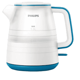 Philips Daily Collection Electric Kettle | 1 L | White & Blue | HD9344/14