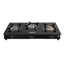 Blueberry’s STASH Glass Top Gas Stove | 3 Burner
