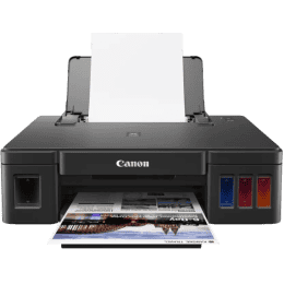 Canon PIXMA Ink Efficient G1010 | Single Function Color Ink Tank Printer | Borderless Printing