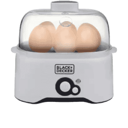 BLACK+DECKER Appliances BXEG2801IN 280 Watt Egg Cooker with 6 Eggs Capacity | White
