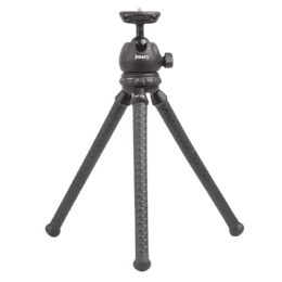 JMARY MT25 Portable Black With Phone Holder Ball Head Selfie Stick Flexible Octopus