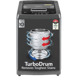 LG 7.5 kg 5 Star | Smart Inverter Technology | T75SKMB1Z ABMQEIL | TurboDrum Fully Automatic Top Load Washing Machine
