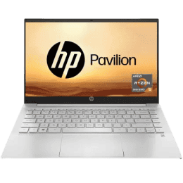 HP Pavilion AMD Ryzen 5 Hexa Core Thin and Light Laptop | 5625U  | 14-EC1003AU | 8 GB/512 GB SSD/Windows 11 Home | Natural Silver