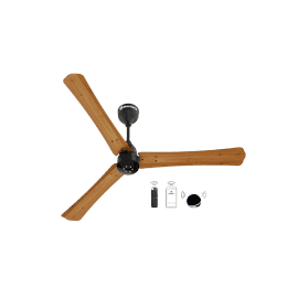 atomberg Renesa Smart+ 1200mm | Remote | 5 star | High Air | LED | Golden Oakwood