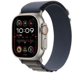 Apple Watch Ultra 2 GPS + Cellular 49mm Titanium Case with Blue Alpine Loop | Medium | Blue Strap