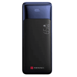 Portronics 27000 mAh Ampbox  65 W Power Bank | Black