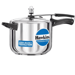 Hawkins Inner Lid Induction Bottom Pressure Cooker | Stainless Steel | 5 L | HSS50