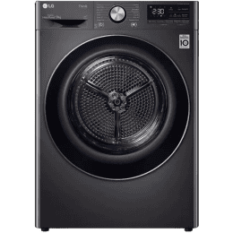 LG 9 kg Dryer with In-built Heater DHV09SWB | Black