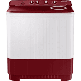 SAMSUNG 11.5 Kg Semi Automatic Top Load |  WT11A4600RR/TL | Grey, Red