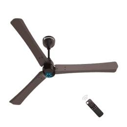 atomberg Renesa+ 1200mm BLDC Motor 5 Star Rated Sleek Ceiling Fans with Remote Control | High Air Delivery Fan and LED Indicators | 2+1 Year Warranty | Earth Brown