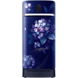 SAMSUNG 189 L Frost Free Single Door 4 Star Refrigerator | Hydrangea Blue | RR21C2F24HS/HL