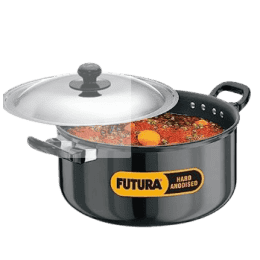 Hawkins Hard Anodised Cook-n-Serve Stewpot with stainless steel lid | 5 L | AST50