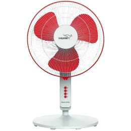 V-Guard Finesta STS Plus | 3 Blade Pedestal cum Table Fan | 2020 400 mm  | 3 Blade Pedestal Fan | White Red