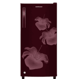 Kelvinator 170 litres | KRD-F180ECPAMP | 3 Star Single Door Refrigerator | Maroon Red
