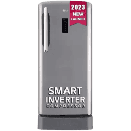 LG 201 L Direct Cool Single Door 5 Star Refrigerator | GL-D211CPZU | Shiny Steel