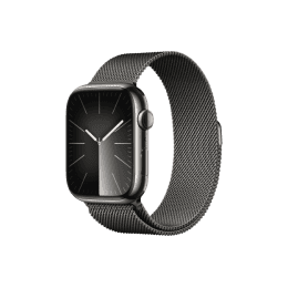 APPLE WATCH SERIES 9 | 45MM CEL GRAPHITE SS CASE | GRAPHITE MILANESE LOOP