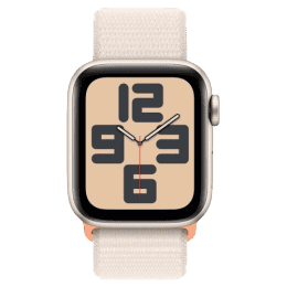 Apple Watch SE GPS 40 mm | 2nd Gen | Starlight Aluminium Case | Starlight Sport Loop