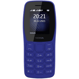 Nokia 105 Single SIM Keypad Mobile Phone | Blue