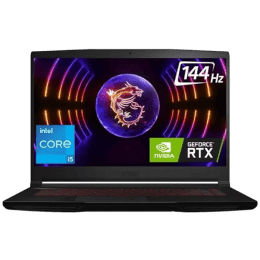 MSI Gaming Laptop | 12UCX-265IN | GF63 Intel Core i5 12th Gen | 12450H | 16 GB | 512 GB SSD | Windows 11 Home | 4 GB Graphics | NVIDIA GeForce RTX 2050 | Black