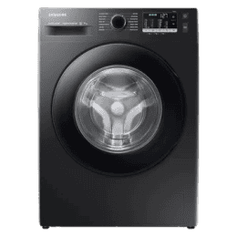 Samsung Inverter Fully Automatic Front Load Washing Machine | 9 kg | 5 Sta | Black | WW90TA046AB1TL