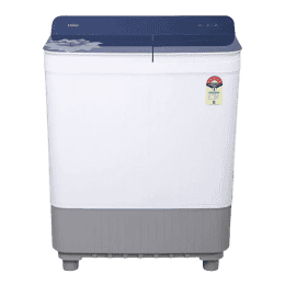 Haier Semi-Automatic Washing Machine | 9 Kg | Toughened Glass | White | HTW90-178