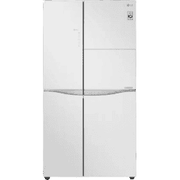 LG 675 L Wi-Fi Inverter Frost-Free Side-by-Side Refrigerator | GC-C247UGLW | White