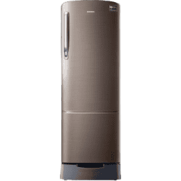 SAMSUNG 255 L Direct Cool Single Door 3 Star Refrigerator with Base Drawer  | RR26T389YDX/HL | Luxe Brown