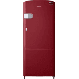 SAMSUNG 192 L Direct Cool Single Door 3 Star Refrigerator | RR20T1Y1YRH/HL | Scarlet Red