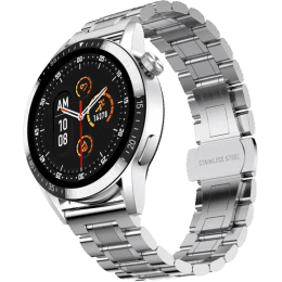 Fire-Boltt Ultimate Stainless Steel Luxury Smartwatch | Bluetooth Calling | Silver Metal | BSW158