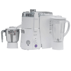 SUJATA Powermatic Plus, Juicer Mixer Grinder, 900 Watts | 2 Jars | White