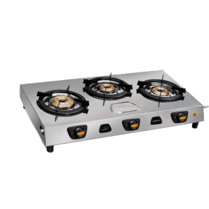 V-Guard Splendid Gas Stove | 3 Burner