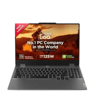 Lenovo LOQ Gaming Laptop | AMD Ryzen 7 Octa Core 7435HS | 24 GB | 512 GB | 8 GB Graphics | NVIDIA GeForce RTX 4060 | Luna Grey | 83JC0046IN