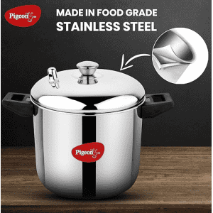 Pigeon Stainless Steel Idly Maker | 4 Plates Compatible with Induction and Gas Stove | 15599